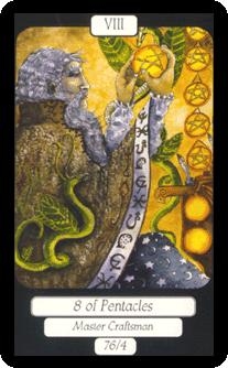 eight-pentacles