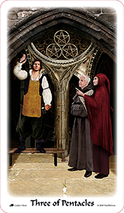 雙面-切圓角-裁切-076 Three of Pentacles