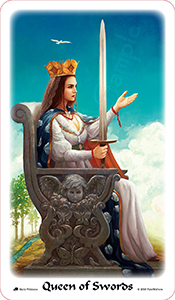 雙面-切圓角-裁切-052 Queen of Swords