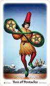 雙面-切圓角-裁切-077 Two of Pentacles