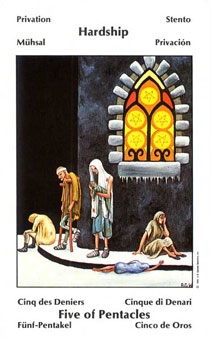 five-pentacles
