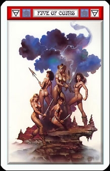 five-pentacles