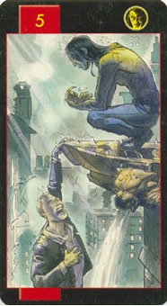 five-pentacles