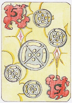 five-pentacles