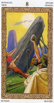 eight-pentacles