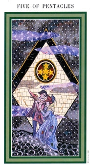 five-pentacles