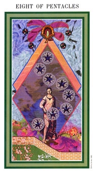 eight-pentacles