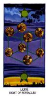 eight-pentacles