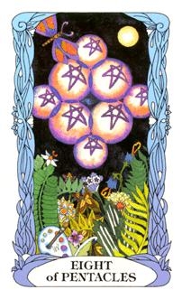 eight-pentacles