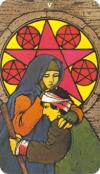 five-pentacles
