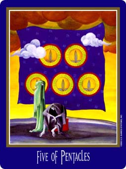 five-pentacles