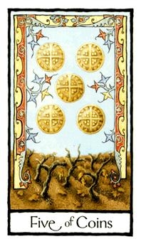 five-pentacles