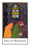 five-pentacles