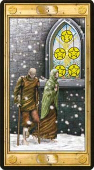 five-pentacles