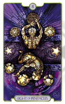 eight-pentacles