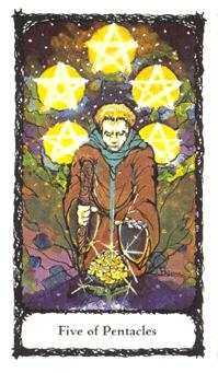 five-pentacles