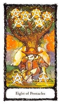 eight-pentacles