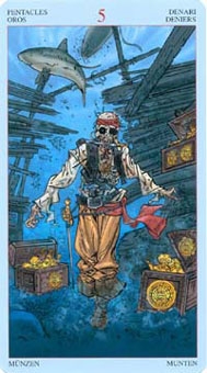 five-pentacles