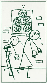 five-pentacles