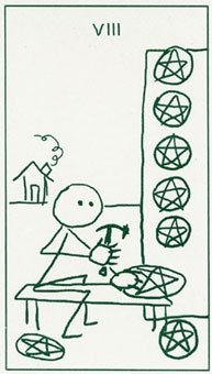 eight-pentacles