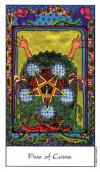 five-pentacles