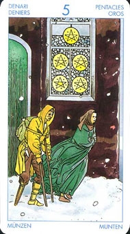 five-pentacles